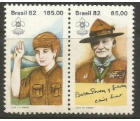 Brasil - 75º Aniversário do Escotismo e 125º Aniversário do Nascimento de Baden Powell -, Destacado do Bloco 53, Novo